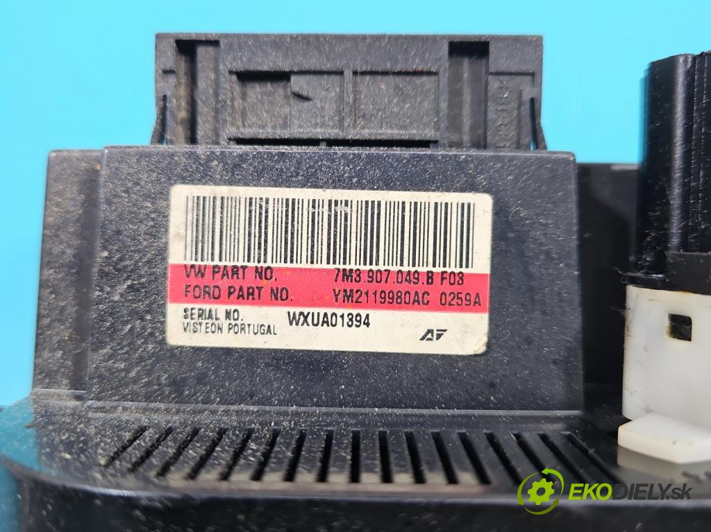 Vw Sharan I 1995-2010 1.9 tdi 116 HP manual 85 kW 1896 cm3 5- panel kúrenia 7M8907049B