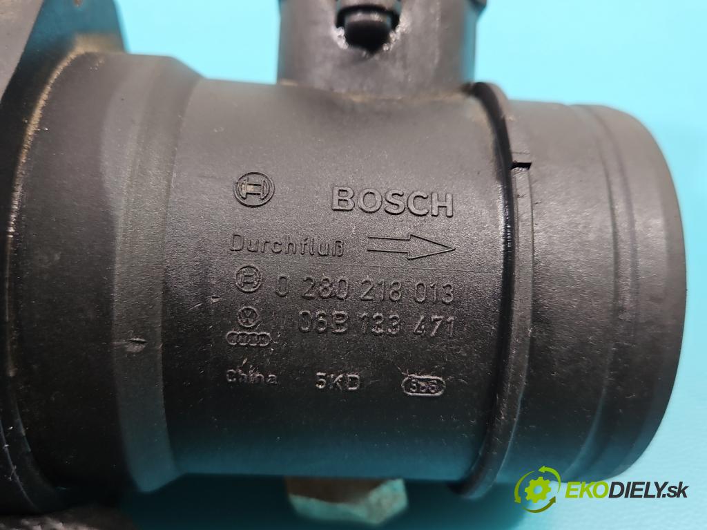 Audi A4 B5 1994-2001 1.8 20V 125 HP manual 92 kW 1781 cm3 4- průtokoměr: 0280218013 (Váhy vzduchu)