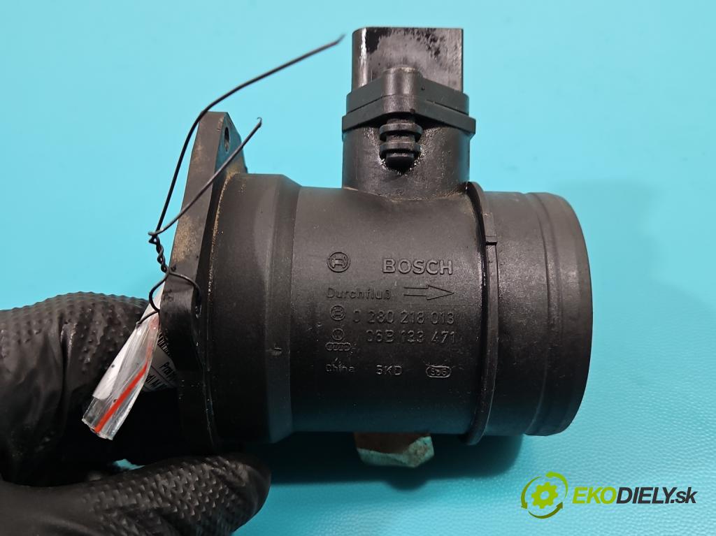 Audi A4 B5 1994-2001 1.8 20V 125 HP manual 92 kW 1781 cm3 4- průtokoměr: 0280218013 (Váhy vzduchu)