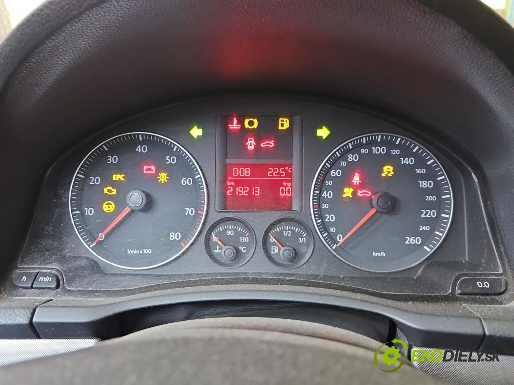 Vw Golf V 2003-2009 1.6 SR 102 HP manual 75 kW 1595 cm3 5- prístrojovka/ budíky 1K0920853G (Prístrojové dosky, displeje)