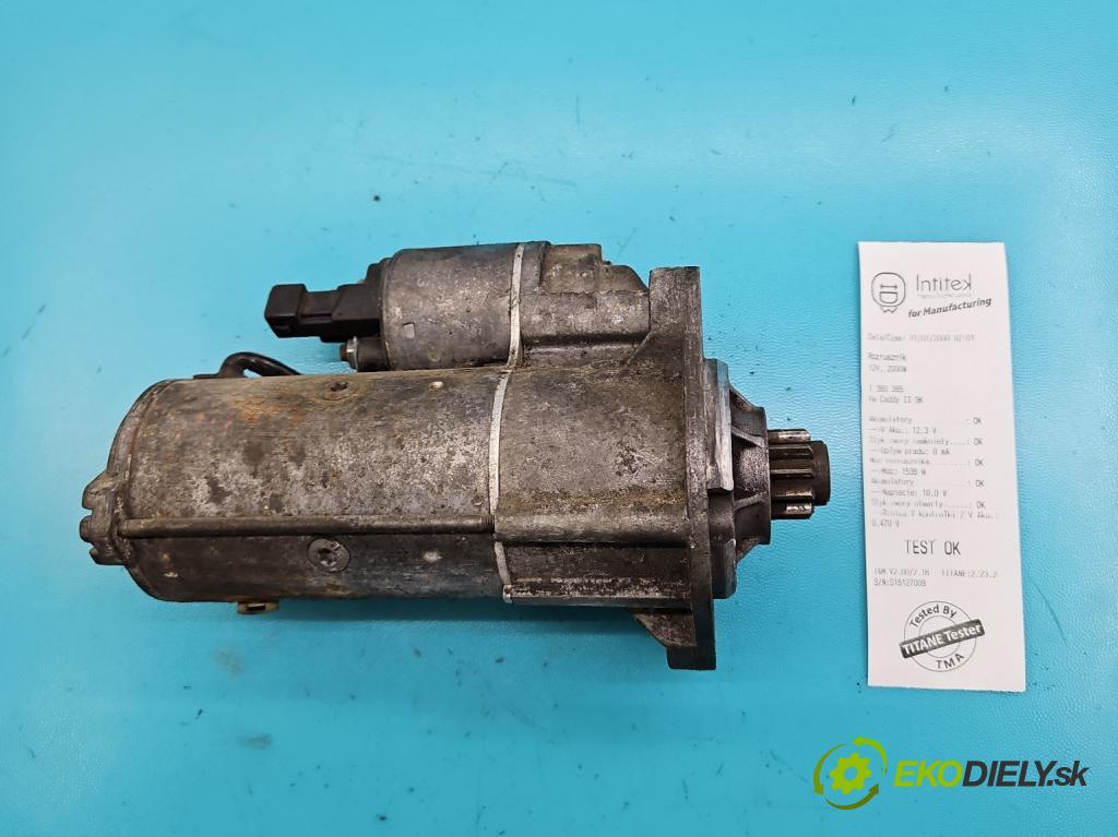 Vw Caddy II 9K 1996-2004 1.9 sdi 64 HP manual 47 kW 1896 cm3 5- štartér 020911023R (Štartéry)