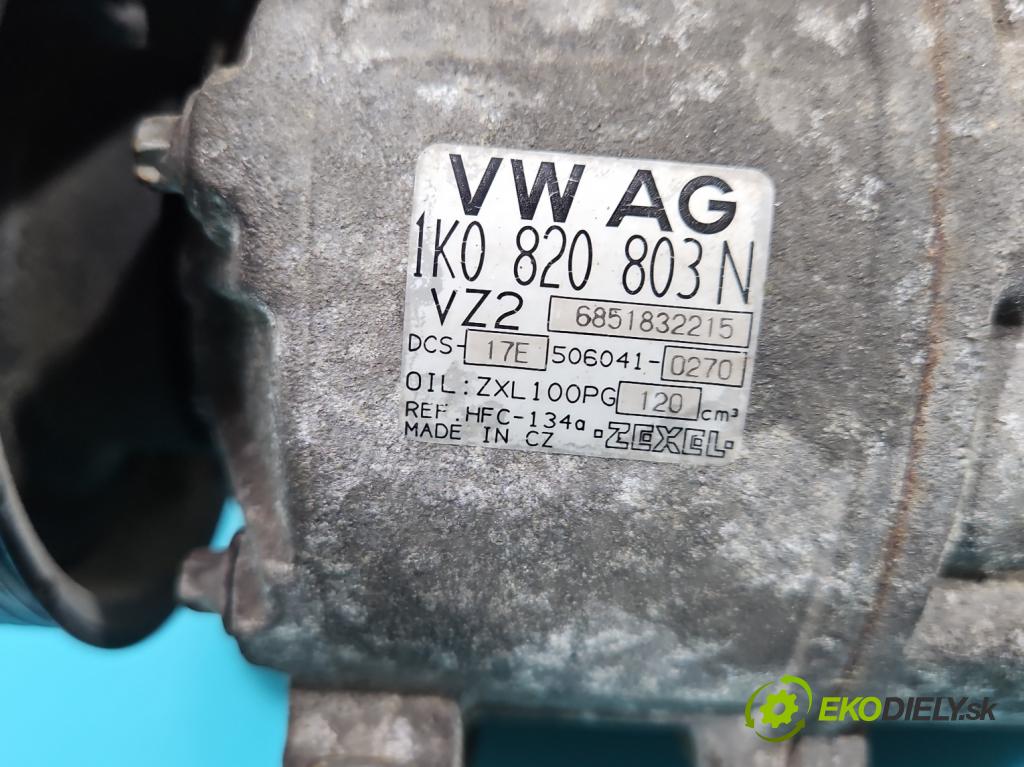 Vw Golf V 2003-2009 1.6 SR 102 hp manual 75 kW 1595 cm3 5- Kompresor: klíma 1K0820803N (Kompresory)
