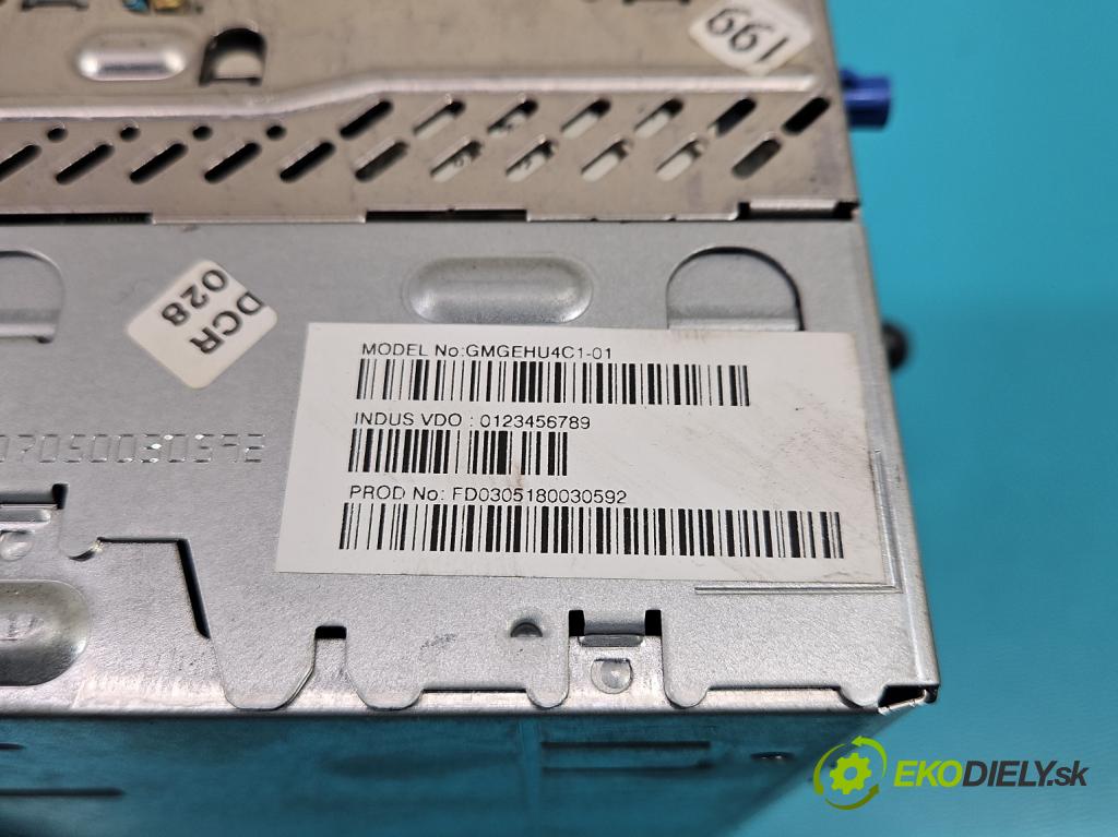 Opel Astra III 2004-2014 1.7 cdti 101 HP manual 74 kW 1686 cm3 5- Radio originál 13188465