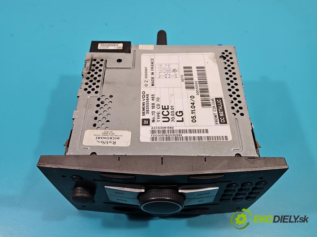 Opel Astra III 2004-2014 1.7 cdti 101 HP manual 74 kW 1686 cm3 5- Radio originál 13188465
