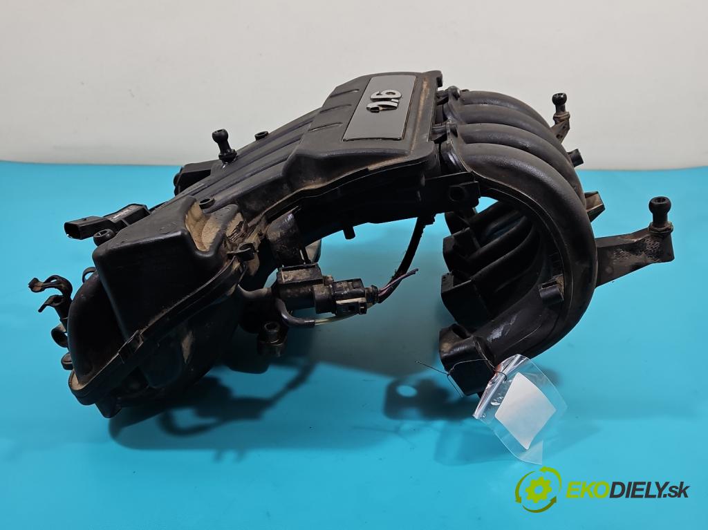 Vw Golf V 2003-2009 1.6 SR 102 HP manual 75 kW 1595 cm3 5- zvod nasávací 06A133185KR (Sacie potrubia)