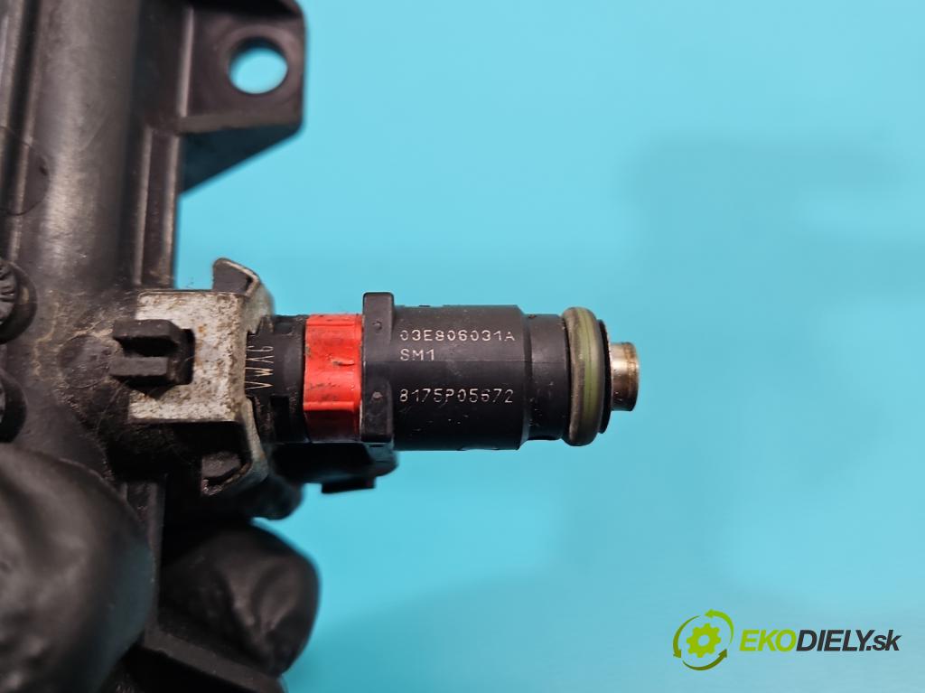 Skoda Fabia II 2007-2014 1.2 12V 69KM manual 51 kW 1198 cm3 5- vstrek 03E133320A (Vstrekovače)