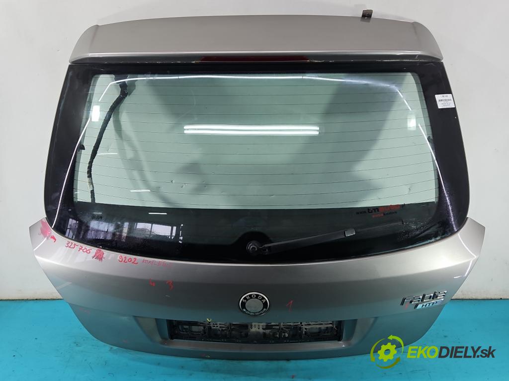 Skoda Fabia II 2007-2014 1.2 12V 69KM manual 51 kW 1198 cm3 5- zadní kufrové dveře  (Zadní kapoty)