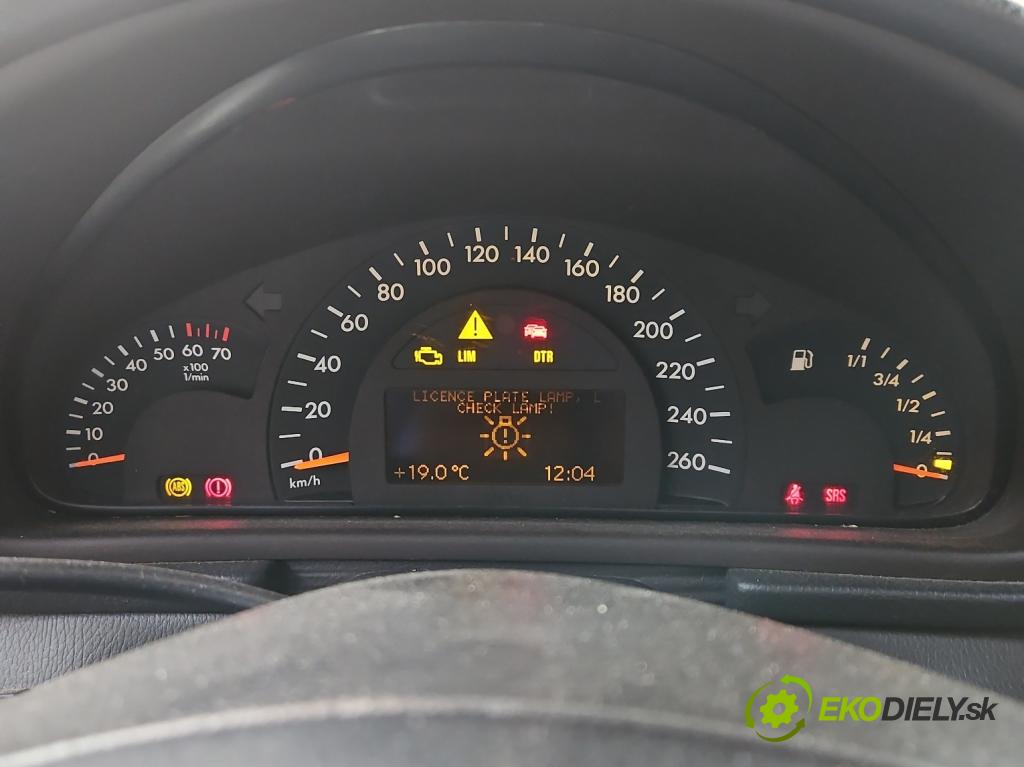 Mercedes C W203 2000-2007 1.8 kompresor 163 HP manual 120 kW 1796 cm3 5- prístrojovka/ budíky A2035407611 (Prístrojové dosky, displeje)