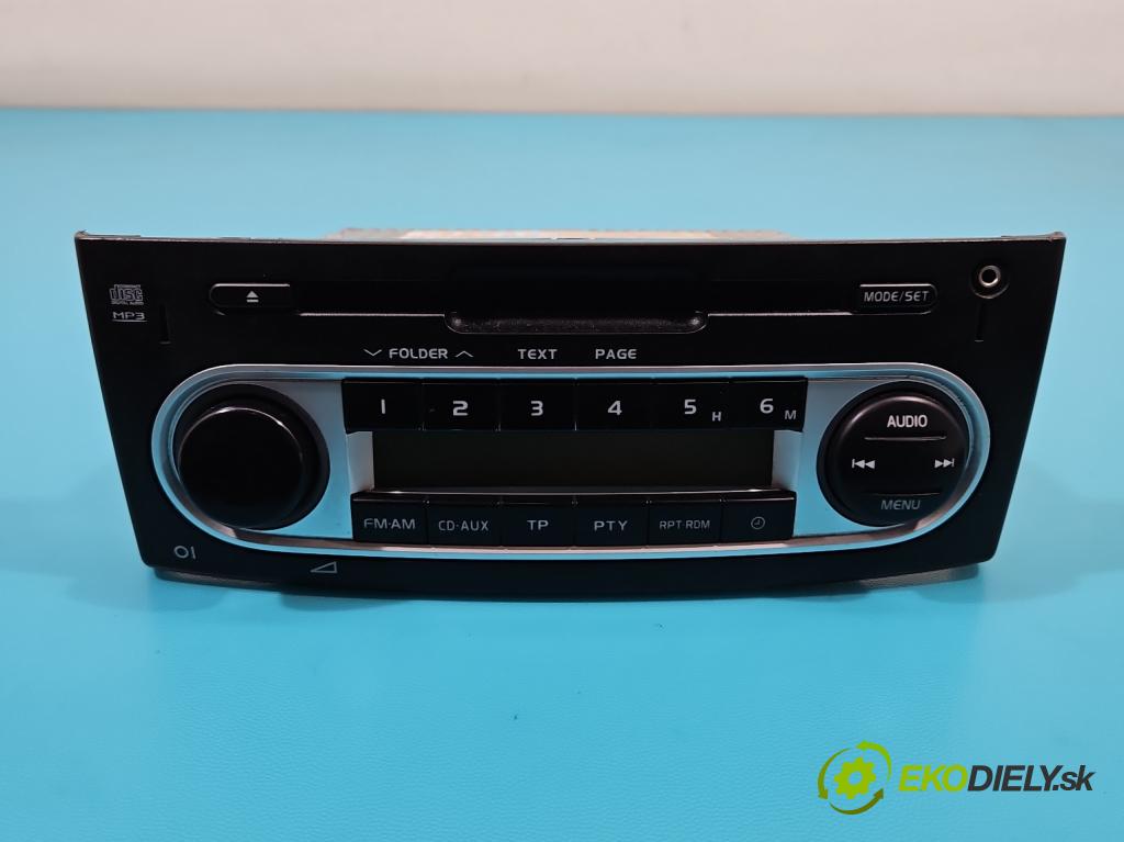 Mitsubishi Colt Z30 VI 2004-2012 1.3 16V 95 HP manual 70 kW 1332 cm3 5- Radio originál MZ314167