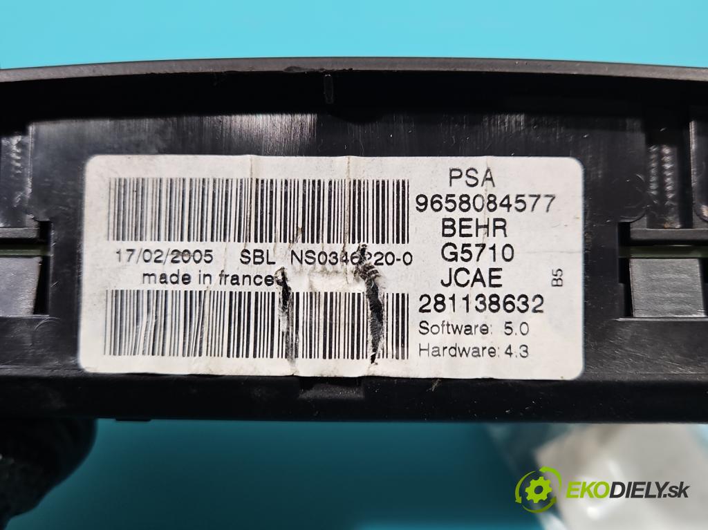 Citroen C4 I 2004-2011 1.6 hdi 109 HP manual 80 kW 1560 cm3 5- panel kúrenia 9658084577