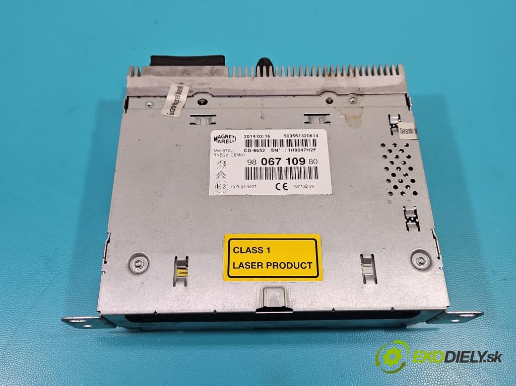 Peugeot 508 2010-2018 2.0 hdi 140 HP manual 103 kW 1997 cm3 5- Radio originál 9806710980