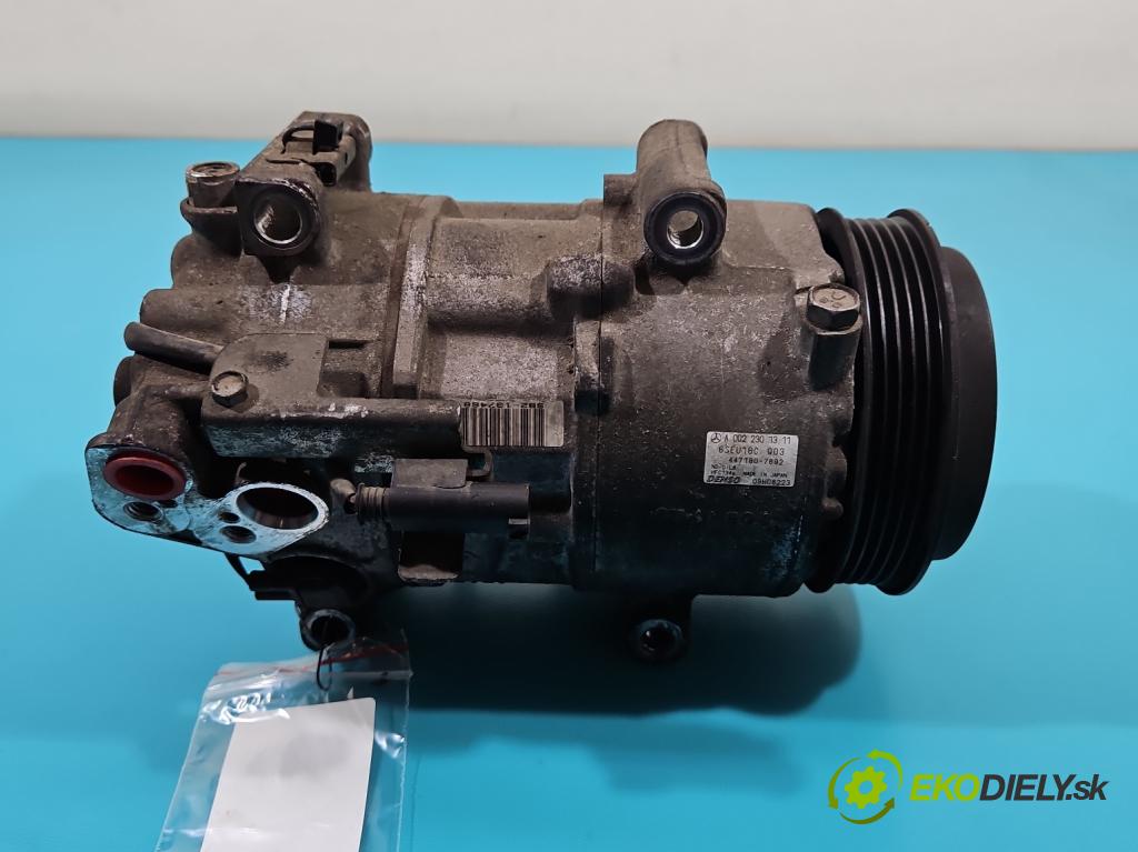 Mercedes A W169 2004-2012 1.5 95 hp manual 70 kW 1498 cm3 5- Kompresor: klíma A0022301311 (Kompresory)