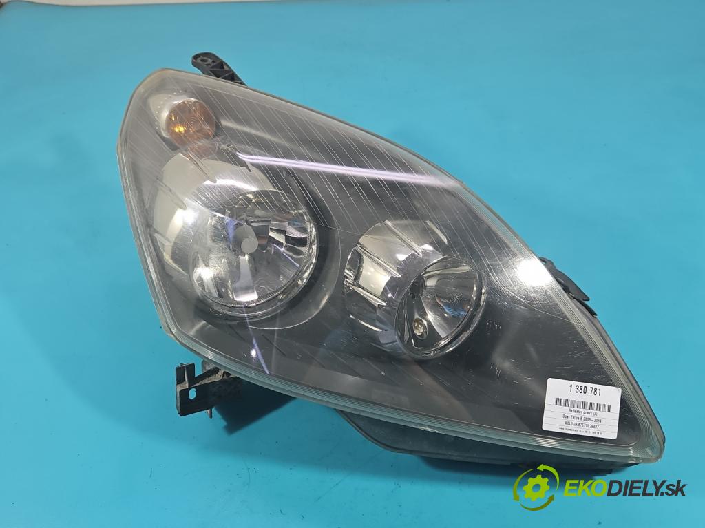Opel Zafira B 2005-2014 1.9 cdti 120 HP manual 88 kW 1910 cm3 5- Reflektor: pravý  (Pravé)