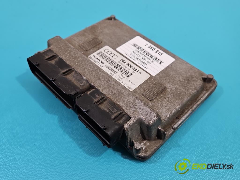 Audi A3 8L 1996-2003 1.6 SR 101 hp manual 74 kW 1595 cm3 5- řídící jednotka motoru 06A906033A