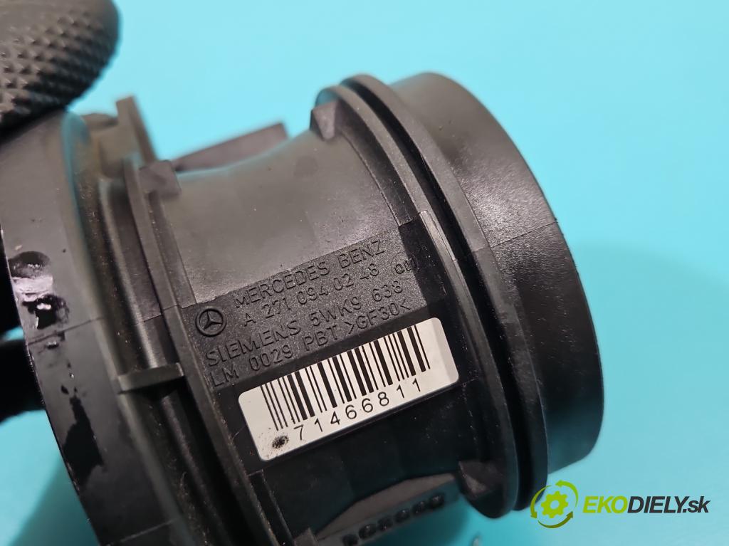 Mercedes C W203 2000-2007 1.8 kompresor 163 HP manual 120 kW 1796 cm3 5- průtokoměr: A2710940248 (Váhy vzduchu)