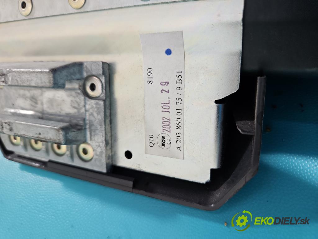 Mercedes C W203 2000-2007 1.8 kompresor 163 HP manual 120 kW 1796 cm3 5- roleta A2038600175 (Rolety kufra)