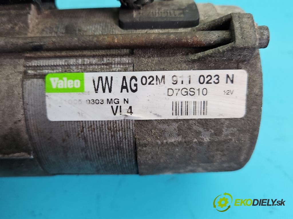 Seat Leon II 2005-2012 2.0 tdi 140 HP manual 103 kW 1968 cm3 5- štartér D7GS10 (Štartéry)