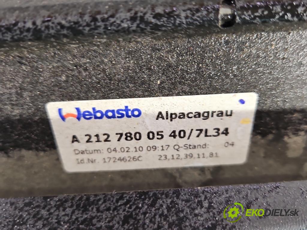 Mercedes E W212 2009-2016 3.0 cdi V6 204 hp automatic 150 kW 2987 cm3 5- Střešní okno: A2127800540 (Okna karoserie)