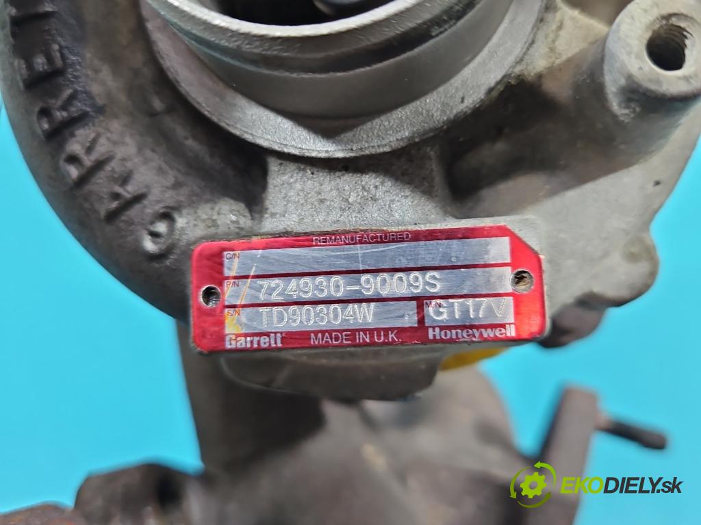Seat Leon II 2005-2012 2.0 tdi 140 hp manual 103 kW 1968 cm3 5- Turbodmychadlo 724930-9009S (Turbodúchadla (kompletní))