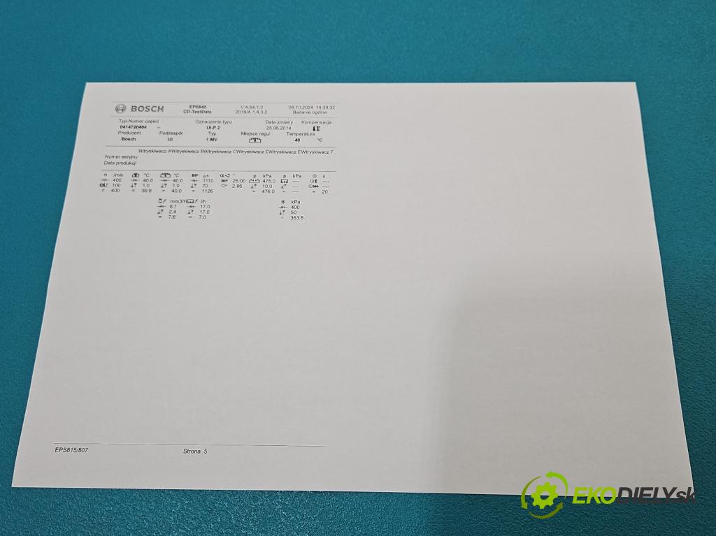 Seat Leon II 2005-2012 2.0 tdi 140 HP manual 103 kW 1968 cm3 5- vstrekovacie čerpadlo 0414720404 (Vstrekovače)