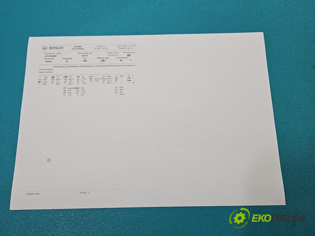 Seat Leon II 2005-2012 2.0 tdi 140 HP manual 103 kW 1968 cm3 5- vstrekovacie čerpadlo 0414720404 (Vstrekovače)