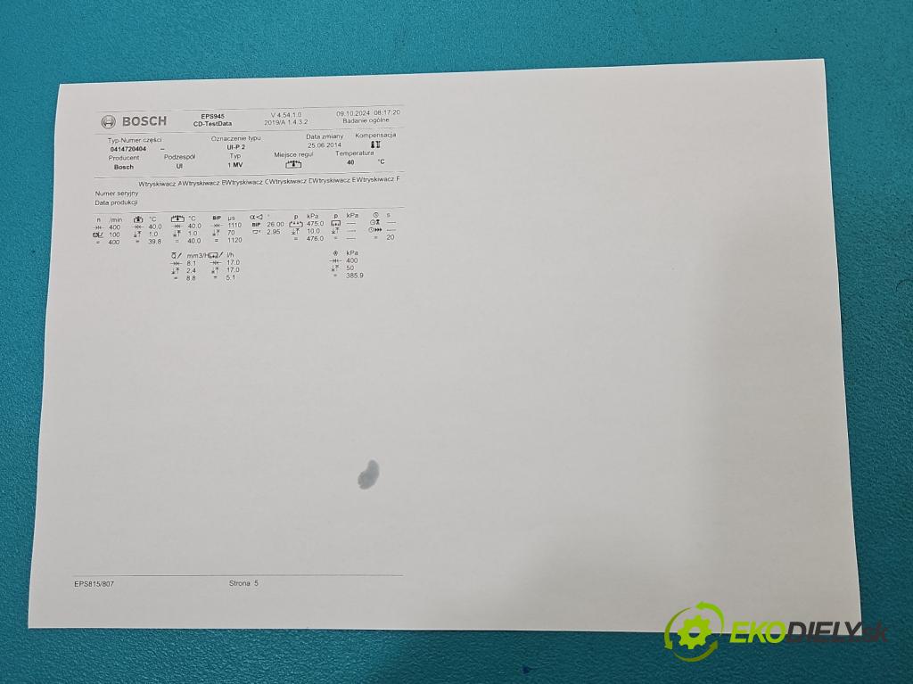 Seat Leon II 2005-2012 2.0 tdi 140 HP manual 103 kW 1968 cm3 5- vstrekovacie čerpadlo 0414720404 (Vstrekovače)