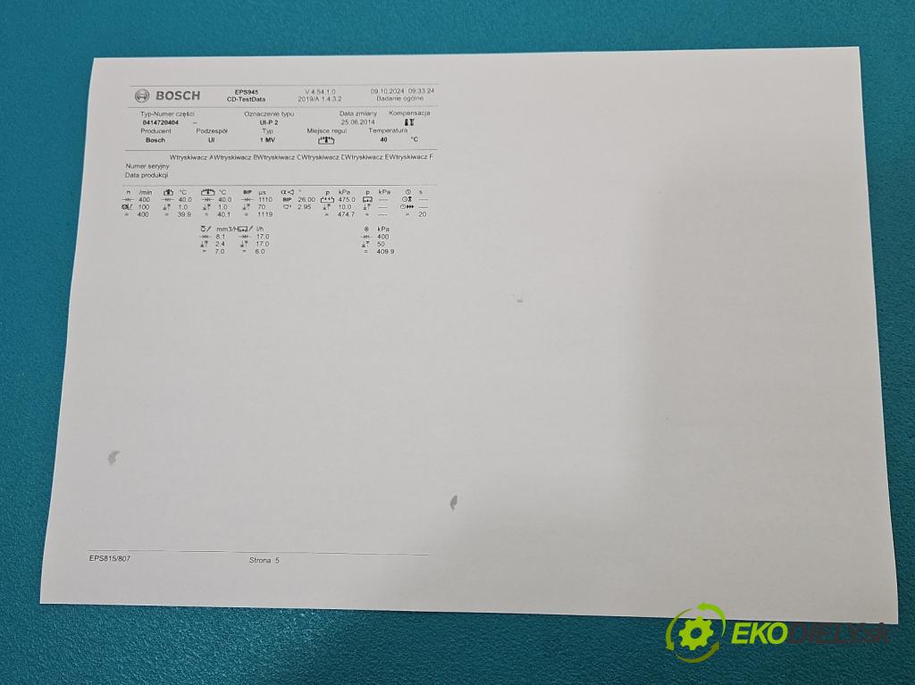Seat Leon II 2005-2012 2.0 tdi 140 HP manual 103 kW 1968 cm3 5- vstrekovacie čerpadlo 0414720404 (Vstrekovače)