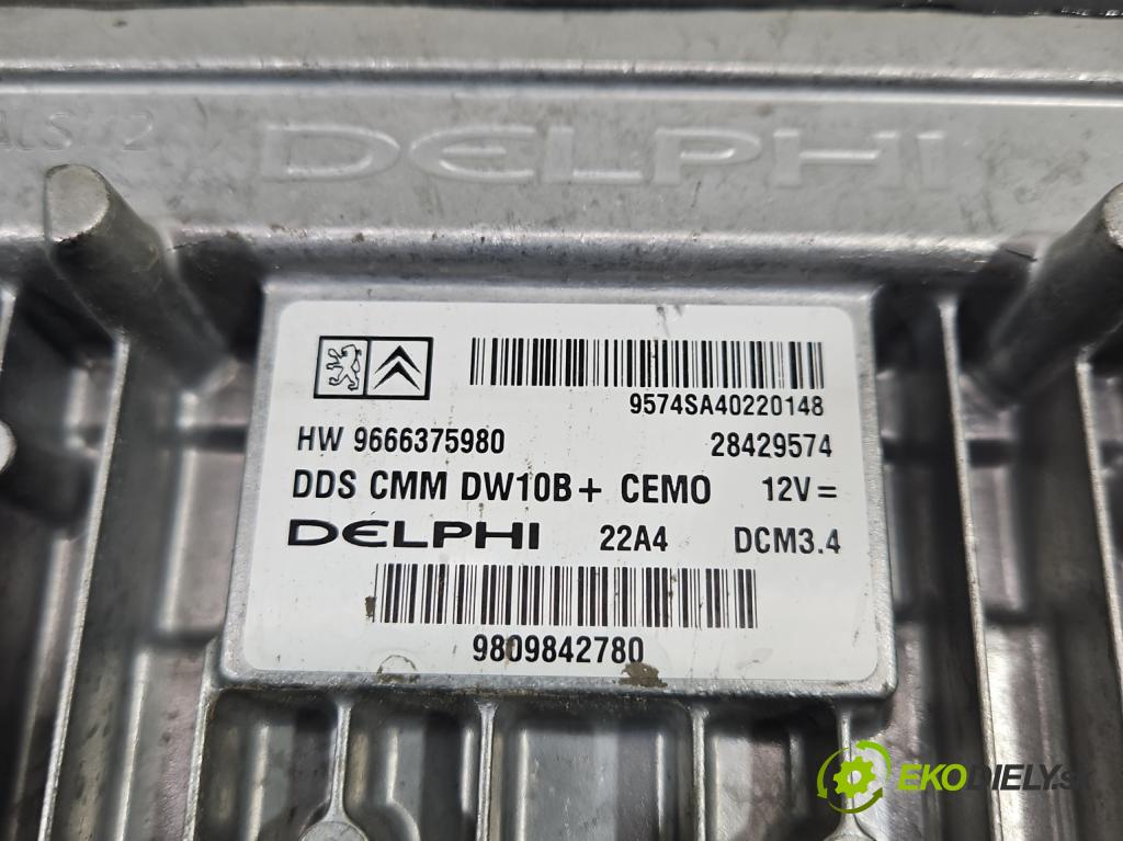Peugeot 508 2010-2018 2.0 hdi 140 hp manual 103 kW 1997 cm3 5- řídící jednotka motoru 9666375980