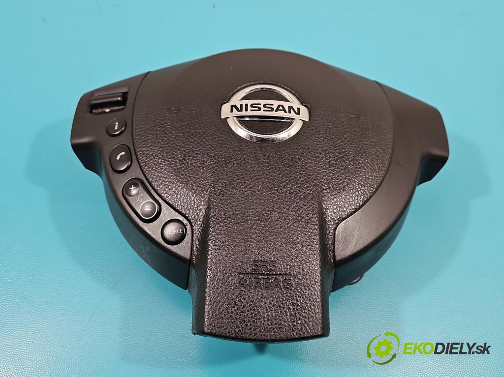 Nissan Qashqai I J10 2006-2013 2.0 dci 150 HP manual 110 kW 1994 cm3 5- airbag vzduch: Řidiči: 98510-JD18E (Airbagy)