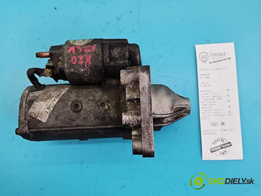 Citroen C4 I 2004-2011 1.6 hdi 109 HP manual 80 kW 1560 cm3 5- štartér  (Štartéry)