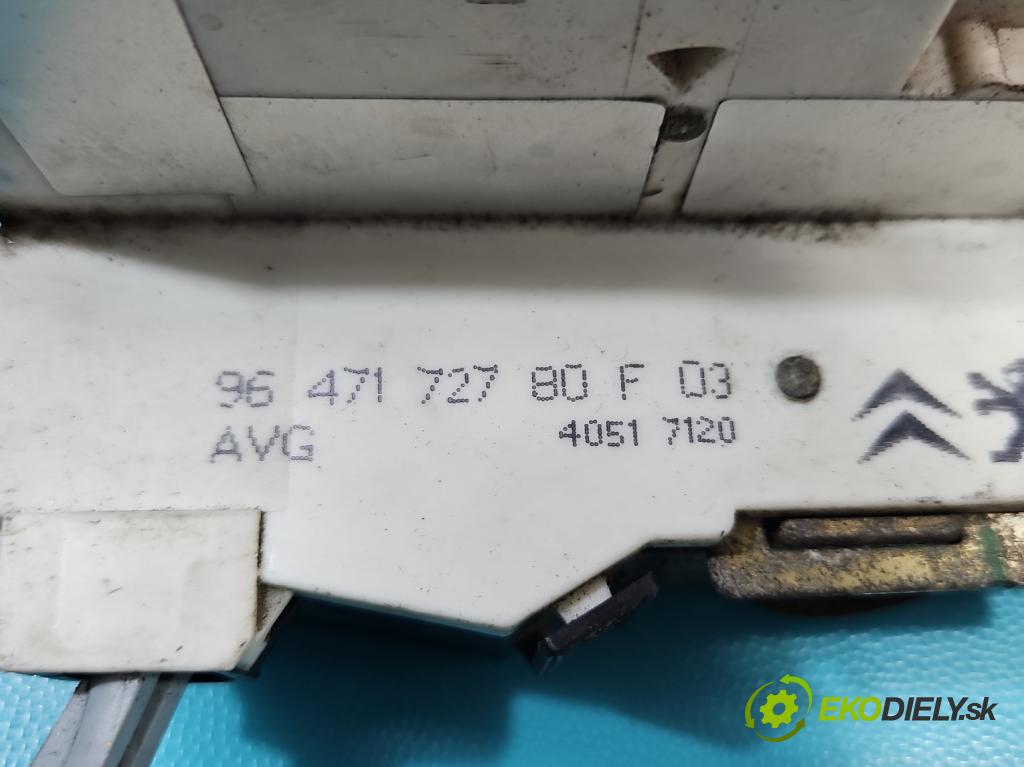 Citroen C4 I 2004-2011 1.6 hdi 109 hp manual 80 kW 1560 cm3 5- zámek přední levý 9647172780F