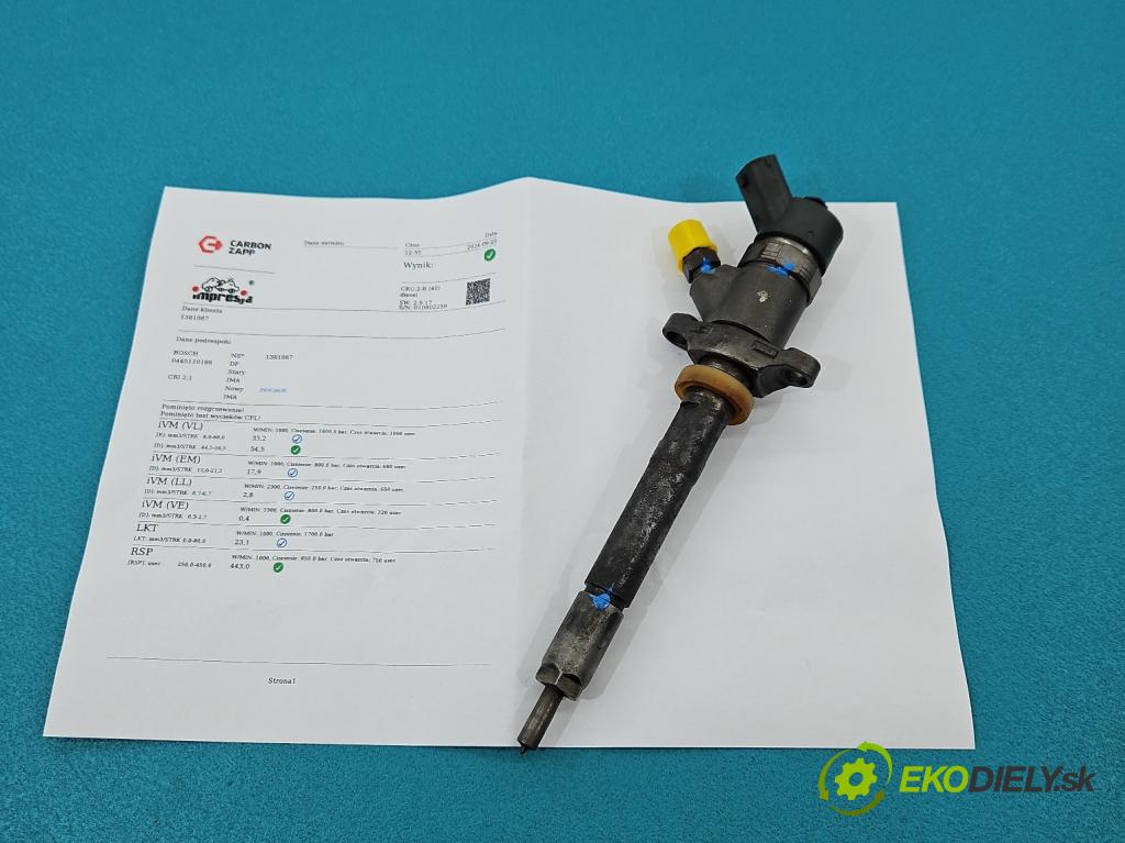 Citroen C4 I 2004-2011 1.6 hdi 109 HP manual 80 kW 1560 cm3 5- vstrek 0445110188 (Vstrekovače)