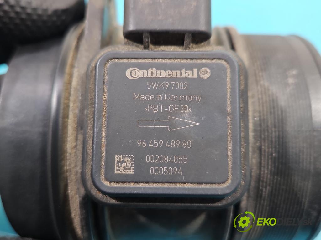 Peugeot 508 2010-2018 2.0 hdi 140 HP manual 103 kW 1997 cm3 5- průtokoměr: 9645948980 (Váhy vzduchu)