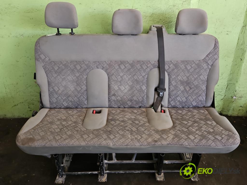 Opel Vivaro 2001-2014 2.5 cdti 135 HP manual 99 kW 2463 cm3 5- Pohovka: zadné  (Sedačky, sedadlá)
