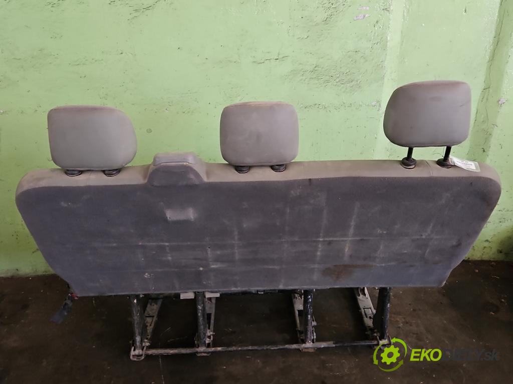 Opel Vivaro 2001-2014 2.5 cdti 135 HP manual 99 kW 2463 cm3 5- Pohovka: zadné  (Sedačky, sedadlá)