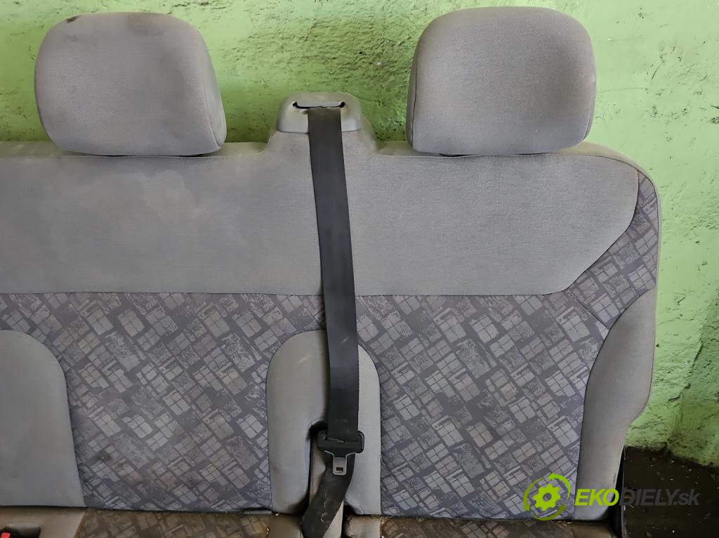 Opel Vivaro 2001-2014 2.5 cdti 135 HP manual 99 kW 2463 cm3 5- Pohovka: zadné  (Sedačky, sedadlá)