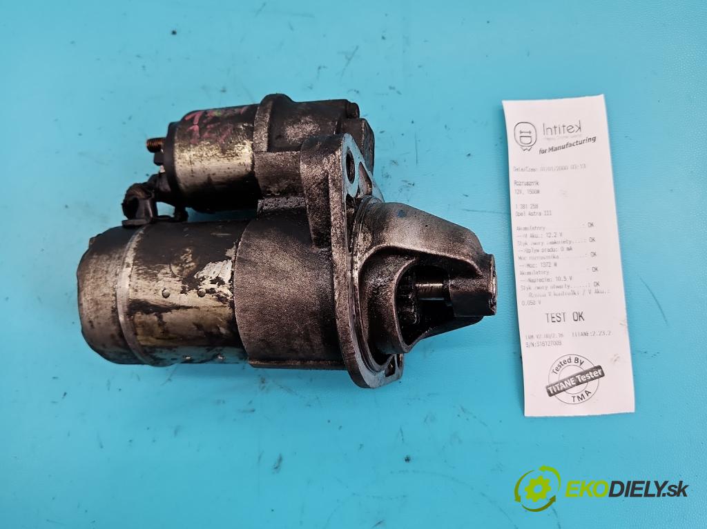 Opel Astra III 2004-2014 1.7 cdti 101 HP manual 74 kW 1686 cm3 5- štartér  (Štartéry)