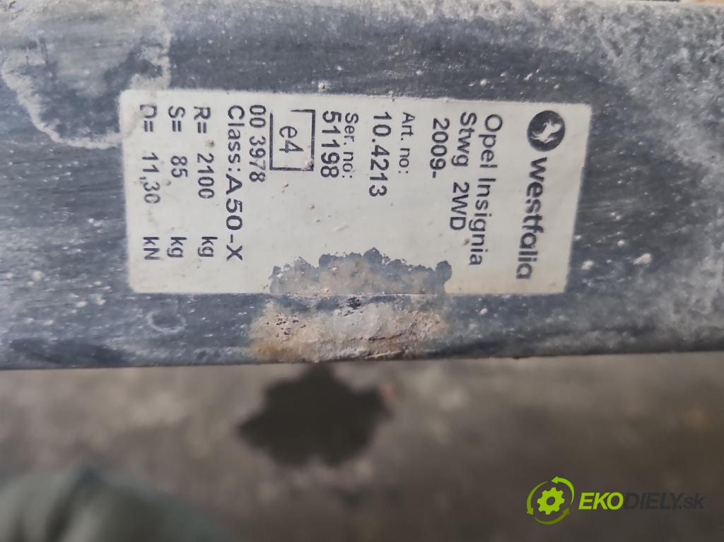 Opel Insignia A 2008-2017 2.0 cdti 131 hp automatic 96 kW 1956 cm3 5- oko tažné  (Tažná zařízení)