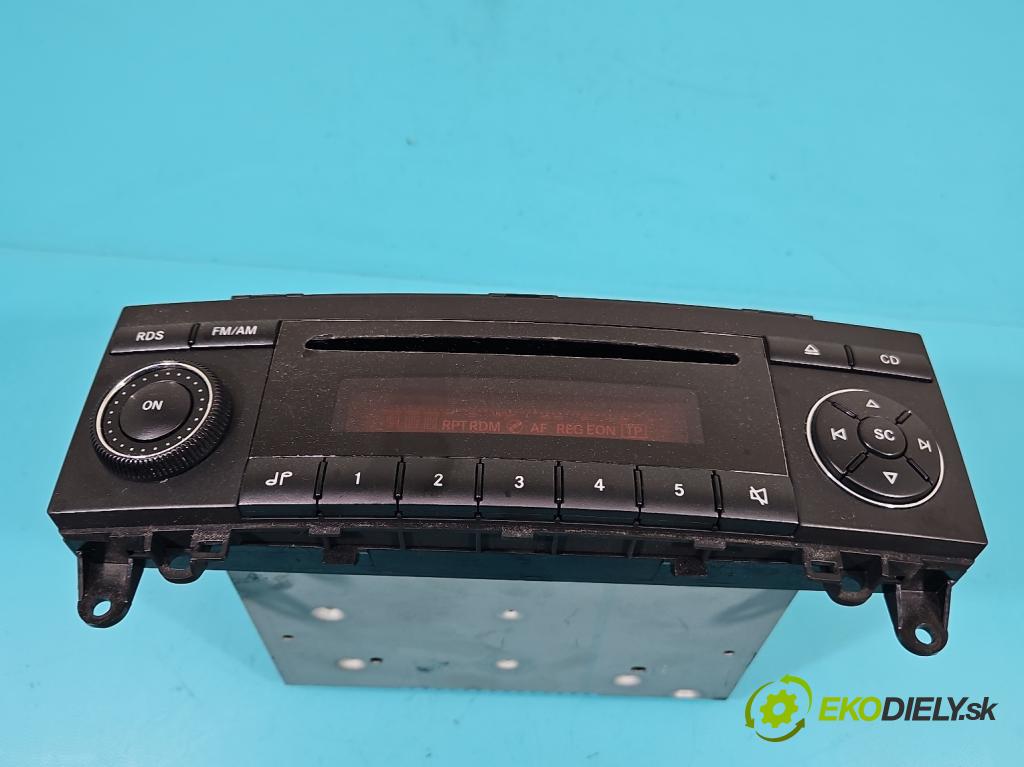 Mercedes B W245 2005-2011 2.0 cdi 109 HP manual 80 kW 1992 cm3 5- Radio originál A1698200286