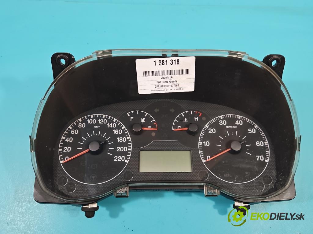 Fiat Punto Grande 1.4 77 HP manual 57 kW 1368 cm3 5- prístrojovka/ budíky 51716454 (Prístrojové dosky, displeje)