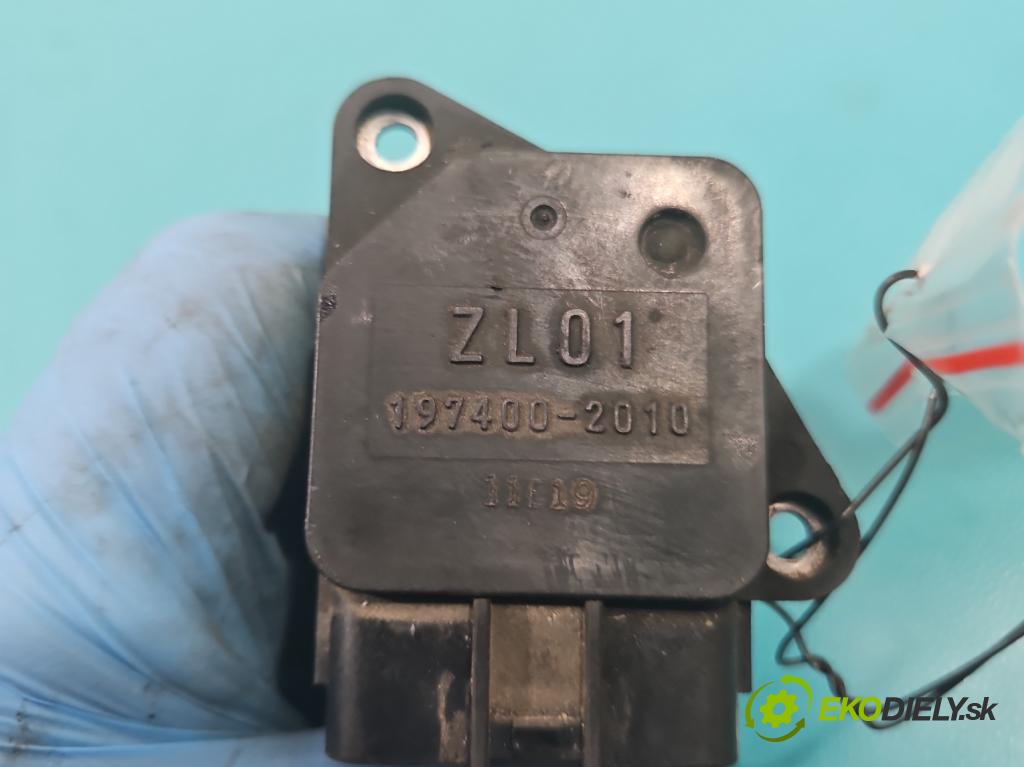 Mazda 6 I GG 2002-2007 2.3 16V 166 HP manual 122 kW 2261 cm3 4- průtokoměr: 197400-2010 (Váhy vzduchu)