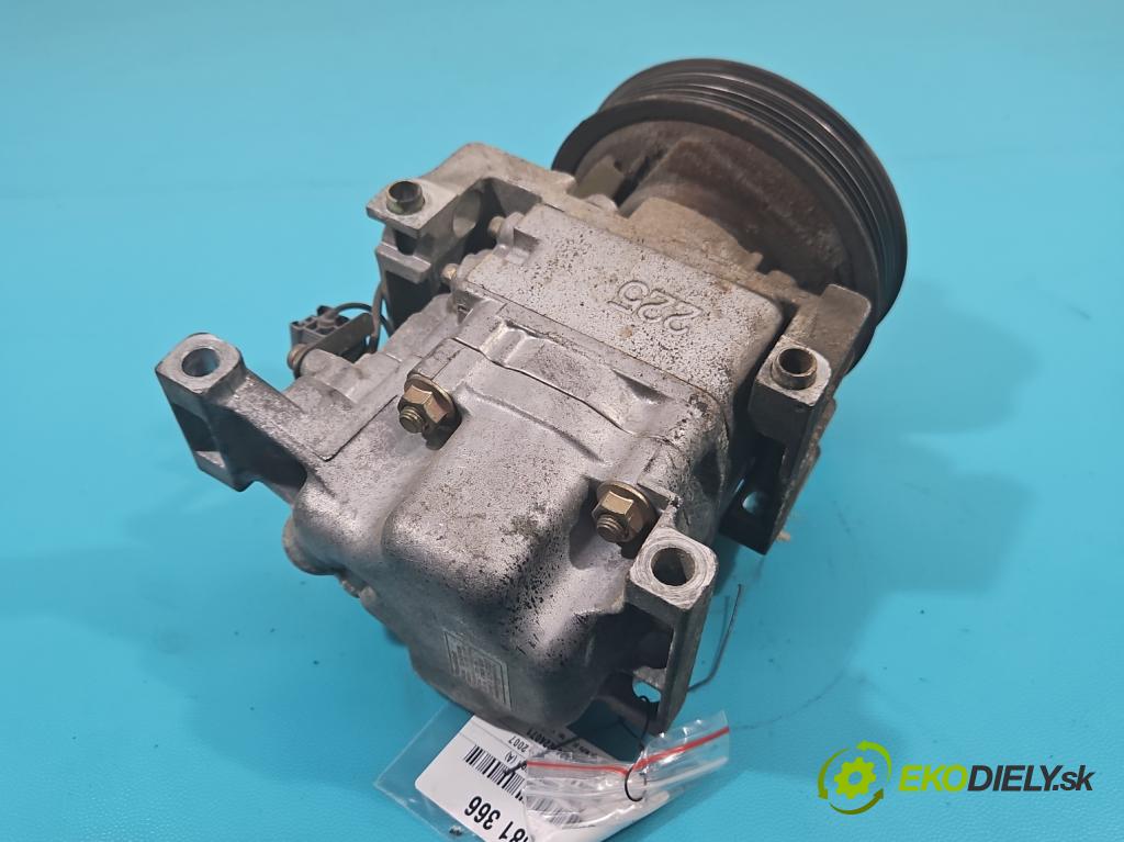 Mazda 6 I GG 2002-2007 2.3 16V 166 hp manual 122 kW 2261 cm3 4- Kompresor: klíma H12A1AF4DW (Kompresory)