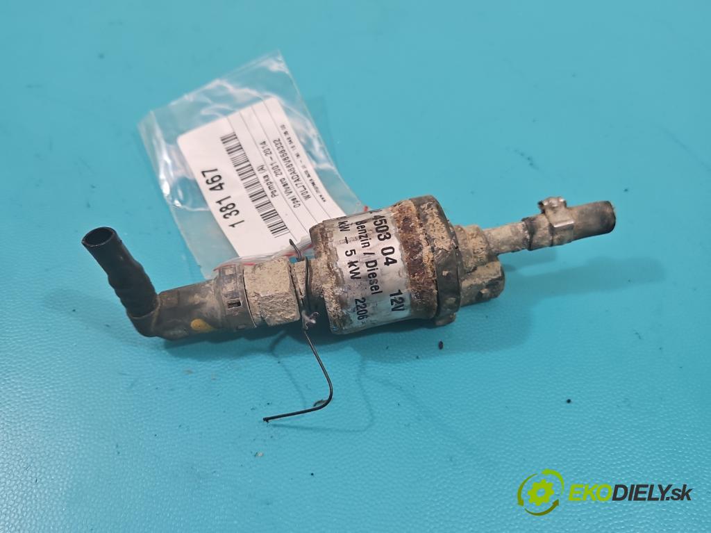 Opel Vivaro 2001-2014 2.5 cdti 135 hp manual 99 kW 2463 cm3 5- čerpadlo paliva webasto 22450304 (Webasto ohřívače)