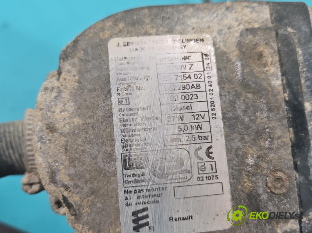 Opel Vivaro 2001-2014 2.5 cdti 135 hp manual 99 kW 2463 cm3 5- Webasto 25215402 (Webasto ohřívače)