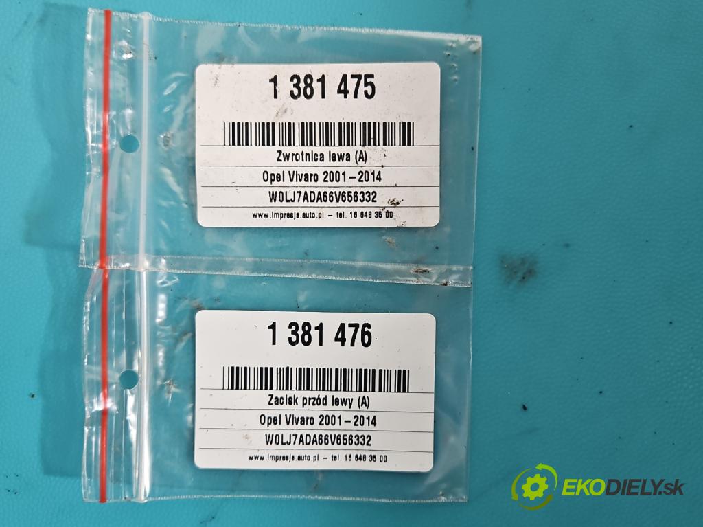 Opel Vivaro 2001-2014 2.5 cdti 135 HP manual 99 kW 2463 cm3 5- náboj ľavé  (Náboje)