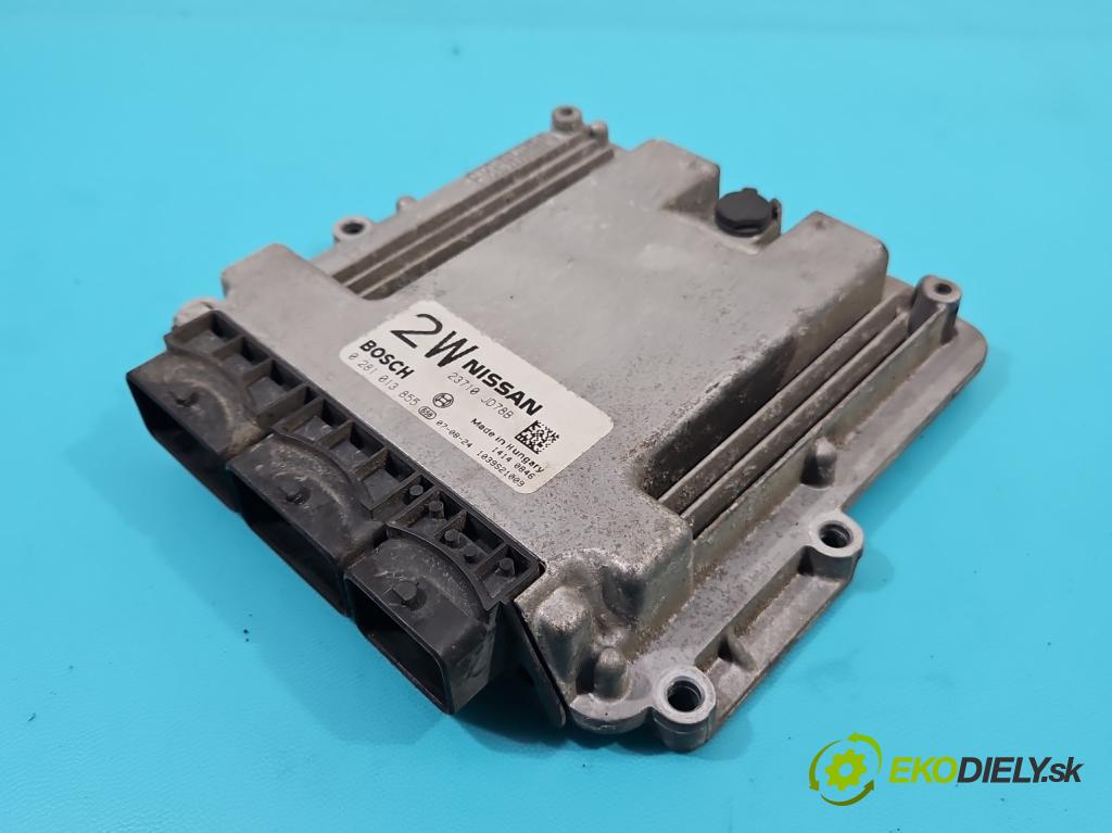 Nissan Qashqai I J10 2006-2013 2.0 dci 150 hp manual 110 kW 1994 cm3 5- řídící jednotka motoru 0281013855