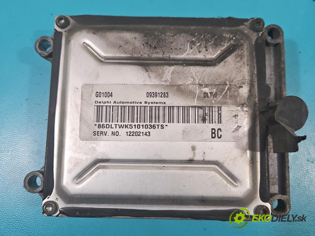 Opel Astra II 1998-2009 2.2 16V 147 hp manual 108 kW 2198 cm3 2- řídící jednotka motoru 09391283