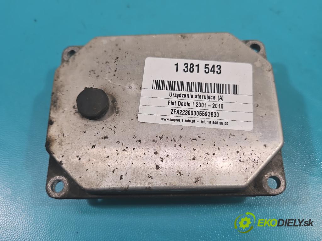 Fiat Doblo I 2001-2010 1.4 8V 77 hp manual 57 kW 1368 cm3 5- řídící jednotka motoru 51798636