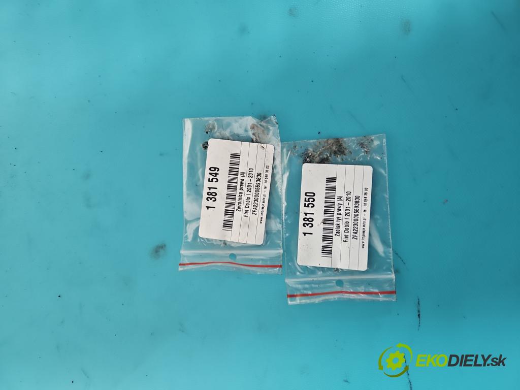 Fiat Doblo I 2001-2010 1.4 8V 77 HP manual 57 kW 1368 cm3 5- náboj pravé  (Náboje)