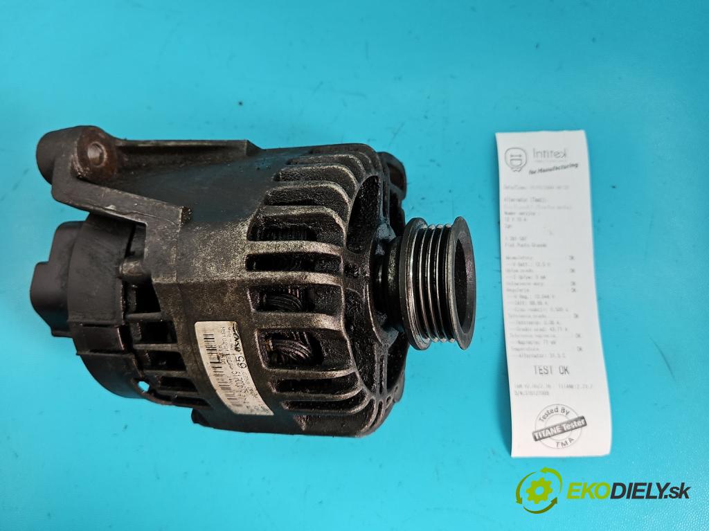 Fiat Punto Grande 1.4 77 HP manual 57 kW 1368 cm3 5- Alternator 51700675 (Alternátory)